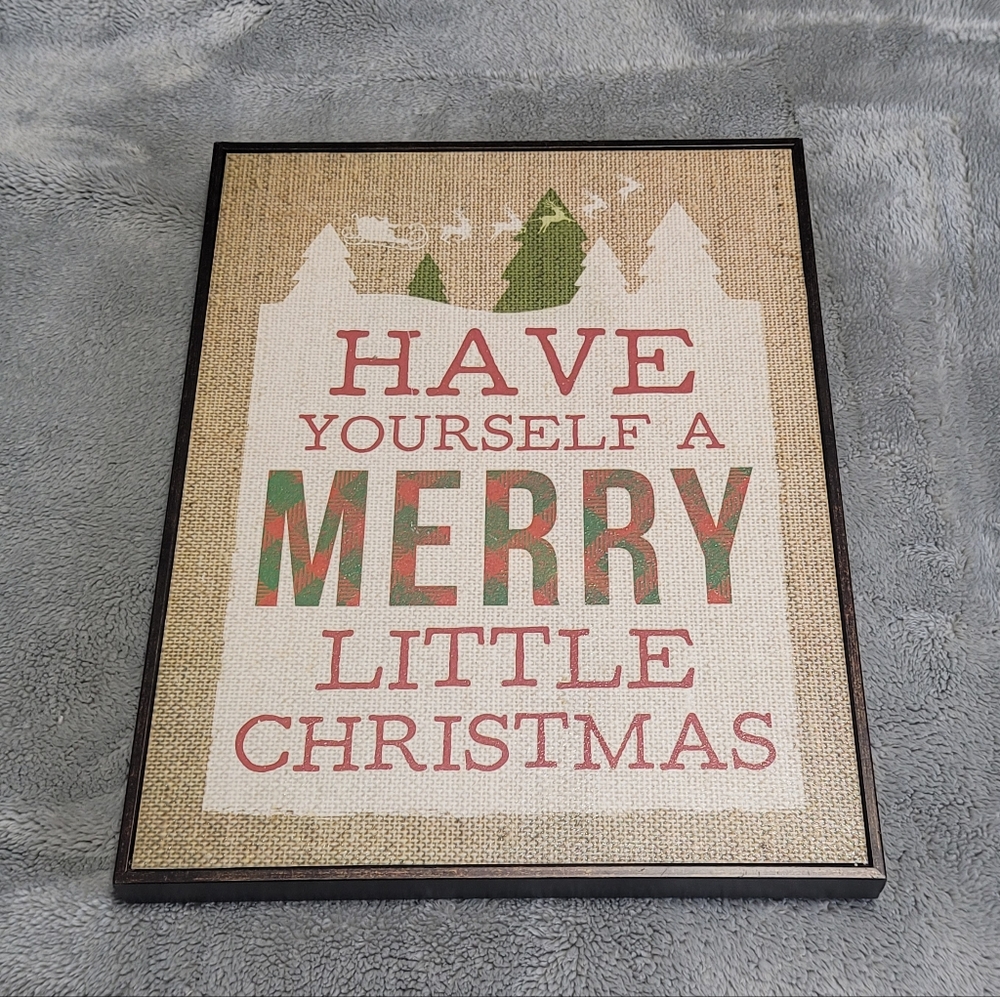 HOME GOODS Have Yourself A Merry Little Christmas Frame Decor, 14"×11"